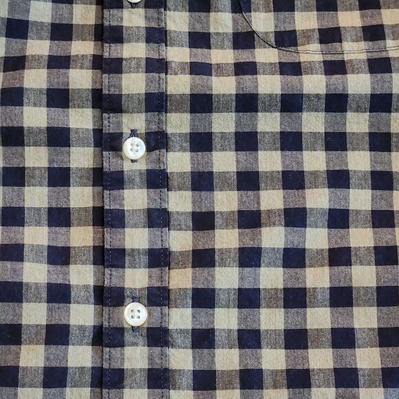 J.Crew Slim Untucked Green Gingham Long Sleeve Button-up Small Normcore Cottage - Picture 3 of 8